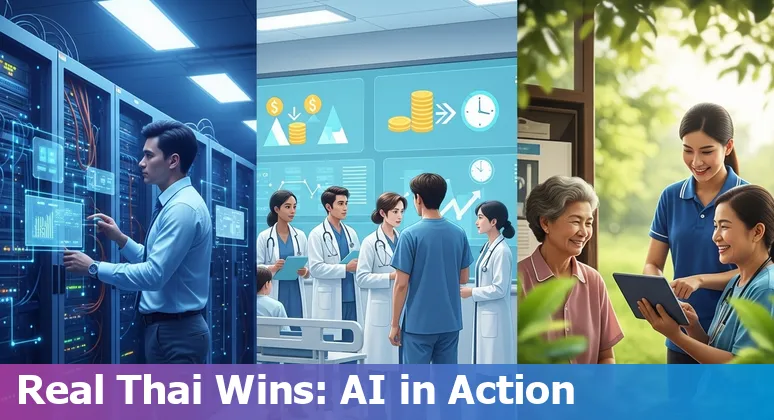 AI-powered patient flow and diagnostic tools in a Thailand hospital improving efficiency and cutting costs