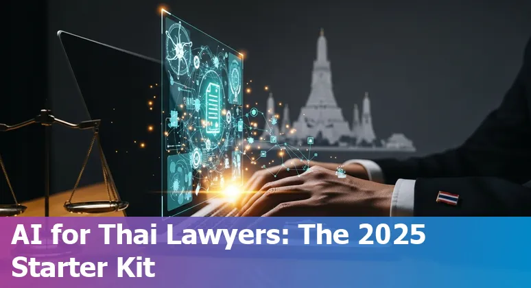 Legal professional using AI tools in Thailand in 2025 — guide to Thailand AI law, PDPA and compliance