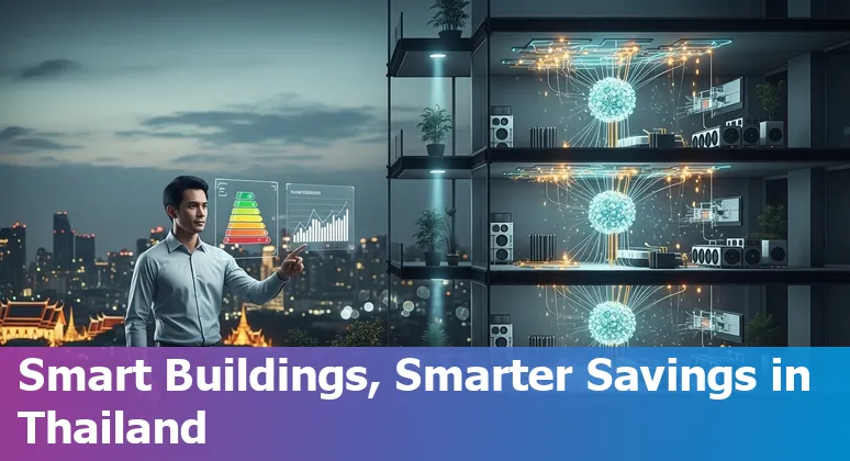 AI-powered real estate tools in Thailand showing virtual staging, chatbots, valuations and smart building analytics in Thailand