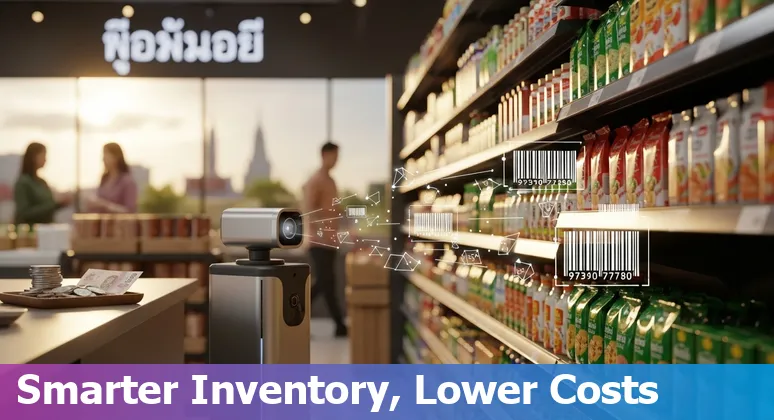 Thai retail store using AI for inventory and customer service in Thailand