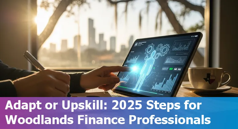 Finance professionals using AI tools in an office in The Woodlands, Texas, USA