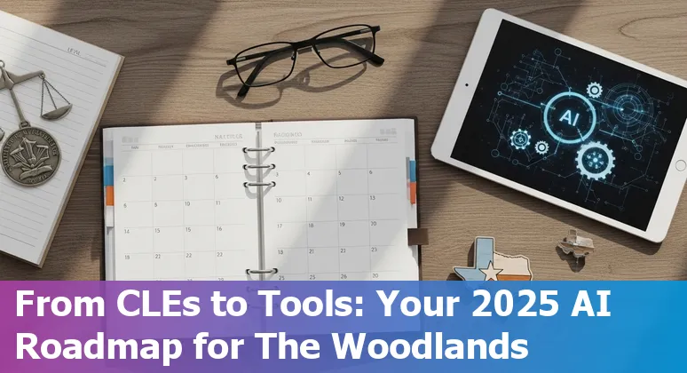 Legal professional using AI tools in The Woodlands, Texas office in 2025