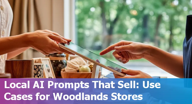 Retail store in The Woodlands with AI overlays showing personalization, inventory and computer vision use cases