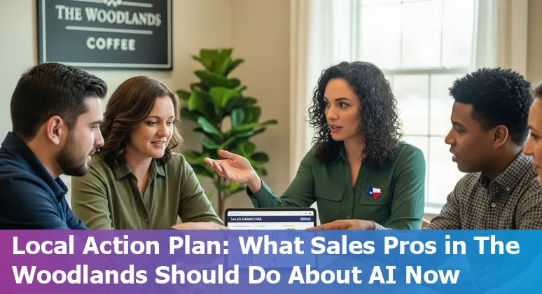 Sales team in The Woodlands, Texas using AI tools on laptops — local sales tech adaptation in 2025