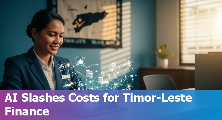 Illustration of AI-enabled fintech services improving efficiency in Timor-Leste