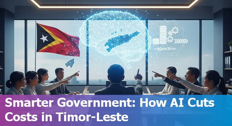 Government officials using an AI dashboard to improve services and cut costs in Timor-Leste