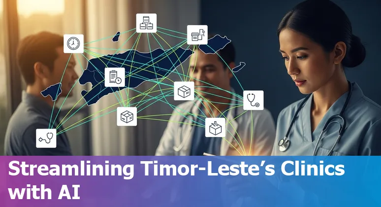 AI dashboard optimizing hospital beds and staffing in a Timor-Leste healthcare clinic