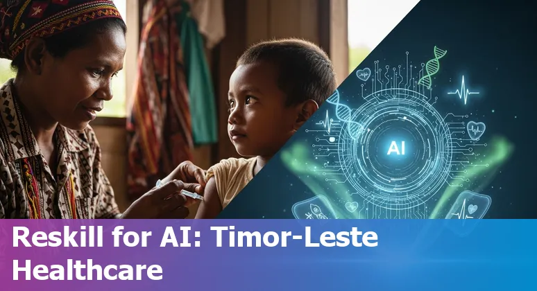 Healthcare workers in Timor-Leste learning digital tools while supervising AI-assisted systems
