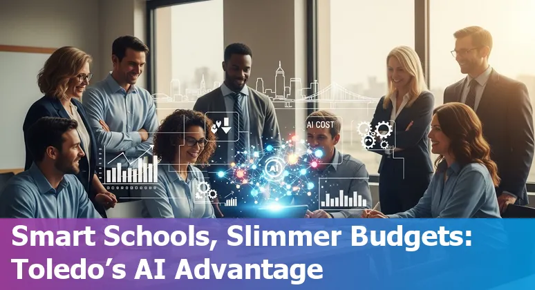 Teachers and students using AI tools in a Toledo, Ohio classroom to save time and improve learning.
