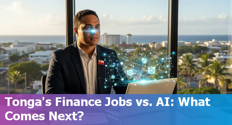 Finance team discussing AI automation and workflow changes in Tonga office, 2025