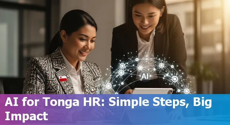 HR professionals using AI tools in an office in Tonga, 2025