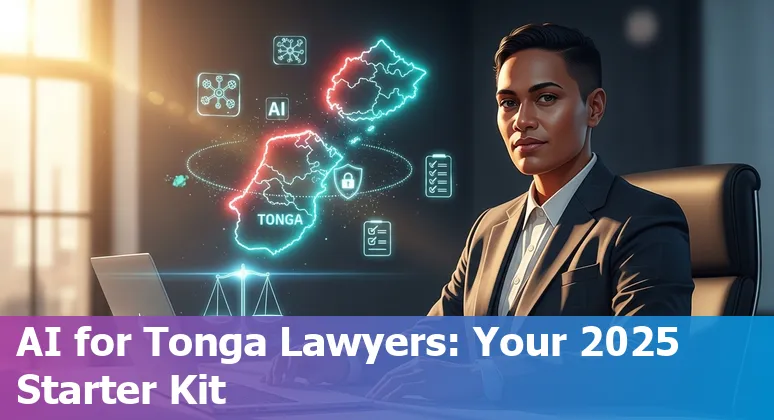 Tonga legal professionals using AI tools in a 2025 office setting