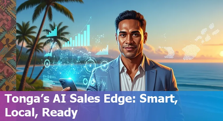 Sales professional using AI tools on mobile in Tonga, TO — WhatsApp lead qualification and CRM integration in Tonga