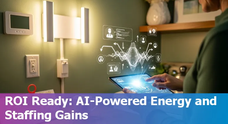 AI dashboard helping a Topeka, Kansas hotel manager cut costs and improve efficiency in the US