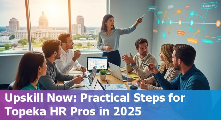 HR team discussing AI hiring tools in Topeka, Kansas office — 2025 HR and AI in Kansas