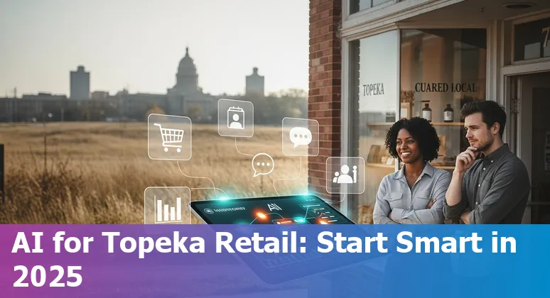 Retail store owner using AI tools in Topeka, Kansas, USA in 2025
