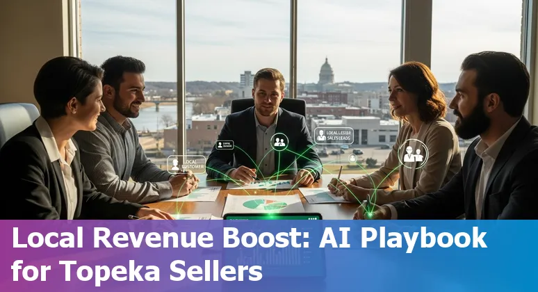Sales professional using AI tools for prospecting and CRM in Topeka, Kansas, US