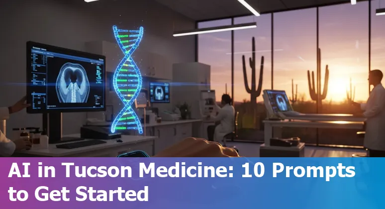Healthcare AI in Tucson: clinicians, University of Arizona, medical imaging, wearables, and AI tools.