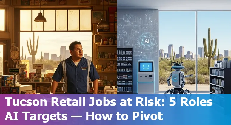 Tucson retail workers learning digital skills in a community training room