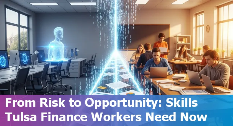 Tulsa financial services workers learning AI tools and certificates to adapt to job changes.