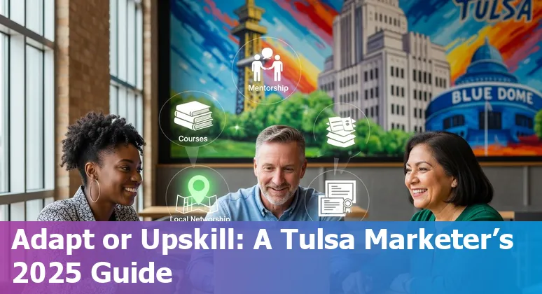 Marketing team using AI tools in Tulsa, Oklahoma office — local marketers adapting to AI in 2025