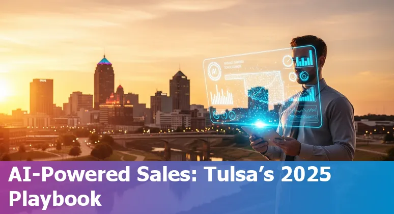 Tulsa, Oklahoma sales professional using AI tools on a laptop — 2025 Oklahoma, US