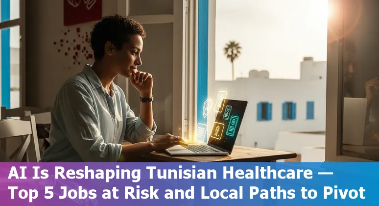Tunisian healthcare staff discussing AI-driven tools and upskilling options
