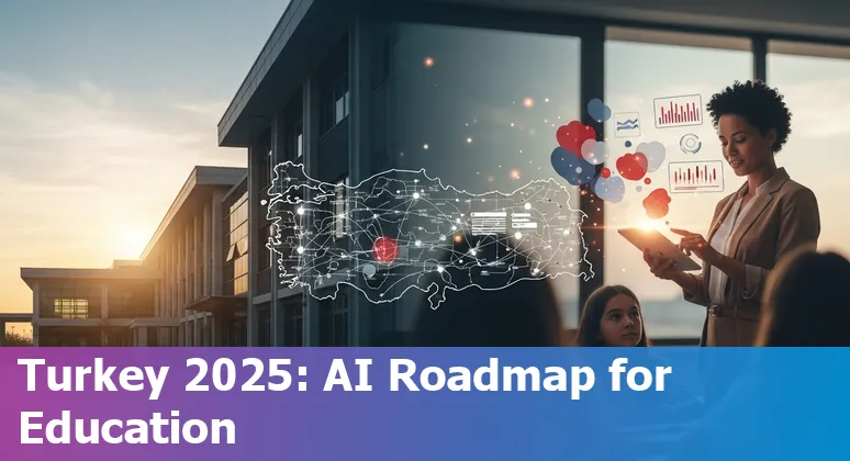 Teachers and students using AI tools in a Turkish classroom, Turkey 2025