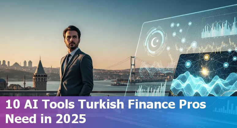 Collage of AI tools and finance charts with Turkish lira symbols and Istanbul skyline backdrop.