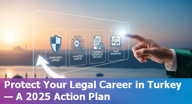 Turkish lawyers in 2025 office using AI tools and reviewing compliance documents in Turkey