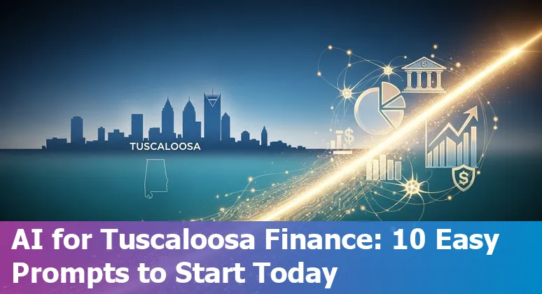 Tuscaloosa financial services team using AI prompts for fraud detection, underwriting, and cash flow forecasting