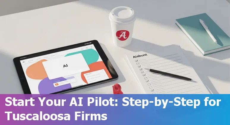 Tuscaloosa, Alabama lawyer using AI tools on a laptop — legal tech guide for 2025 in Tuscaloosa, Alabama