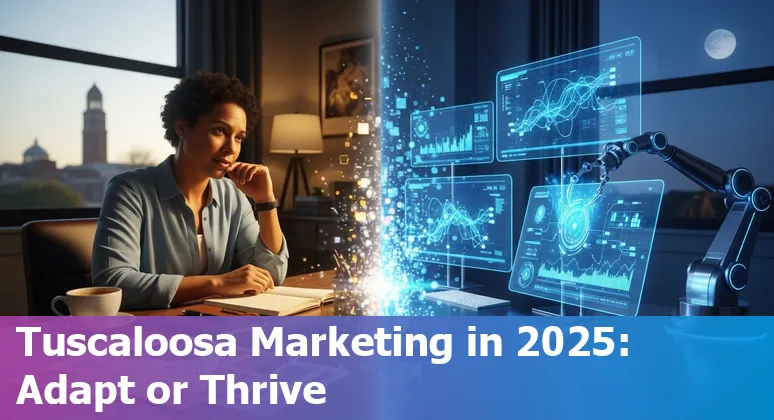 Marketing professional using AI tools in Tuscaloosa, Alabama - laptop with ChatGPT and HubSpot on screen