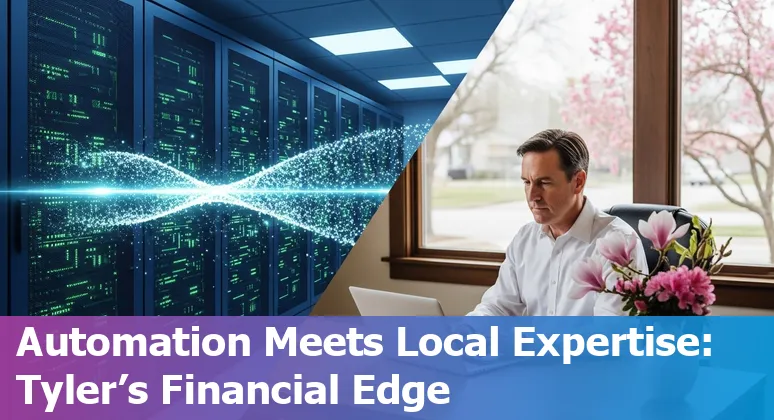 Financial services team in Tyler, Texas reviewing AI automation dashboards to cut costs and improve efficiency in Texas, US.