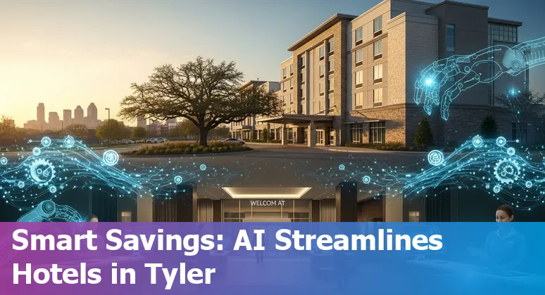 Hotel staff using AI dashboard to cut costs and improve efficiency in Tyler, Texas, US