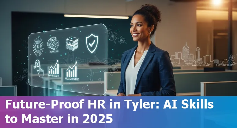 HR team discussing AI tools in Tyler, Texas, US office — HR trends 2025