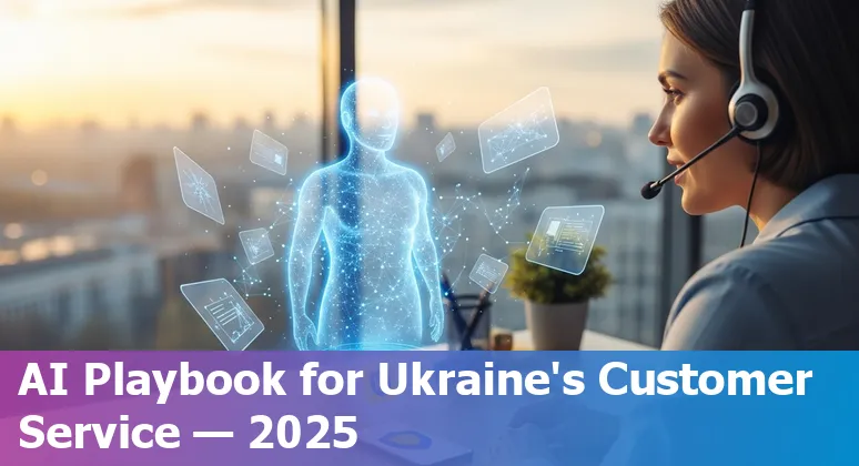 Customer service professional using AI tools in Ukraine in 2025 with Diia and local integrations