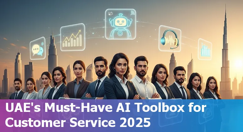Customer service agent dashboard showing AI suggestions and chatbots for UAE businesses in 2025