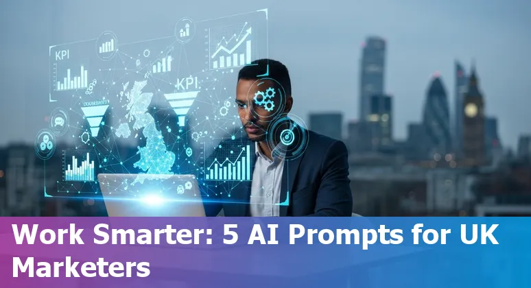 UK marketer using AI prompts for ICP building, SEO calendars, email nurture, campaign audit and webinar promotion