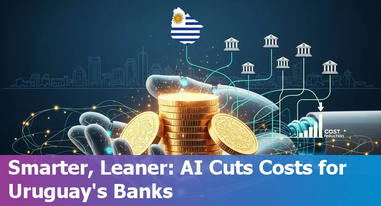 AI-driven banking automation and fintech services illustration in Uruguay