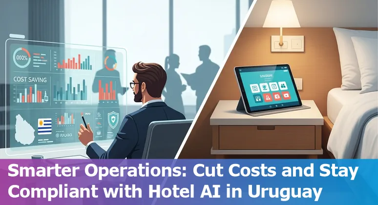 Hospitality AI implementation in Uruguay 2025: hotel staff and AI dashboard overview in Uruguay