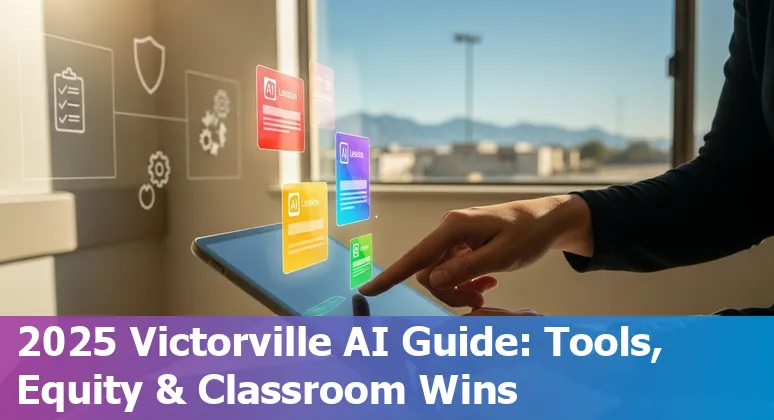 Educators and students using AI tools in a Victorville, California classroom, 2025