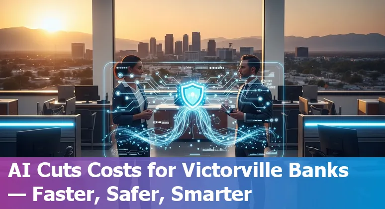 AI-driven banking tools and automation helping financial services in Victorville, California, US cut costs and improve efficiency.