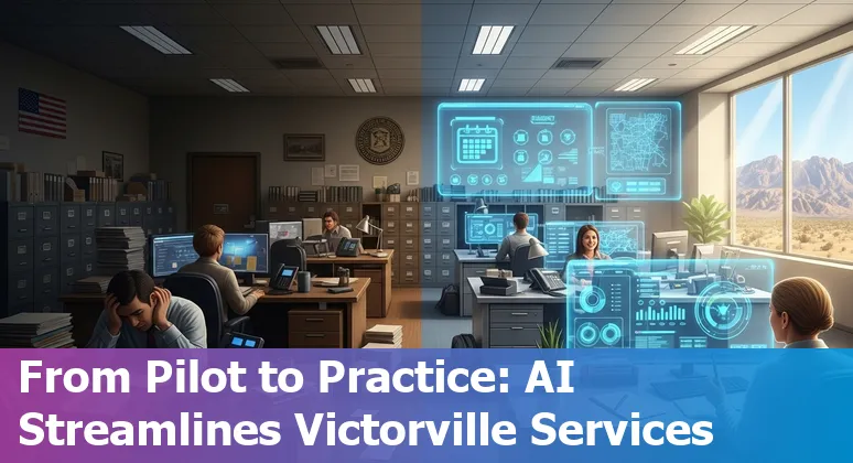 Victorville, California, US government office staff using AI tools to improve efficiency and cut costs