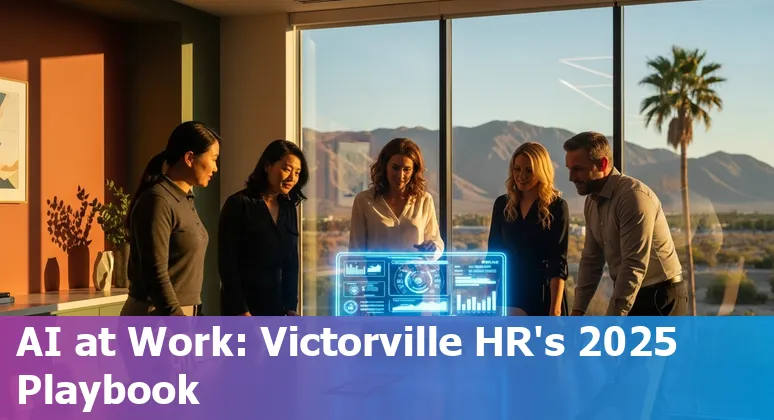 HR professional using AI dashboard in Victorville, California — 2025 guide