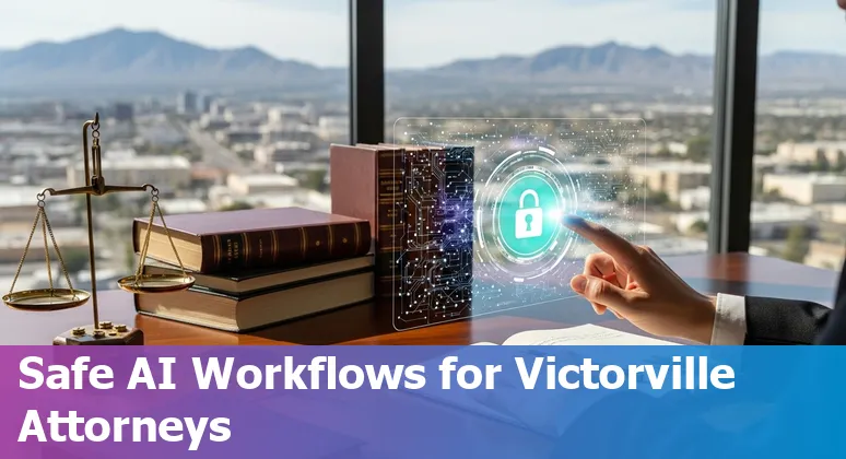 Lawyer using AI tools on a laptop in Victorville, California in 2025 - legal tech and AI guide