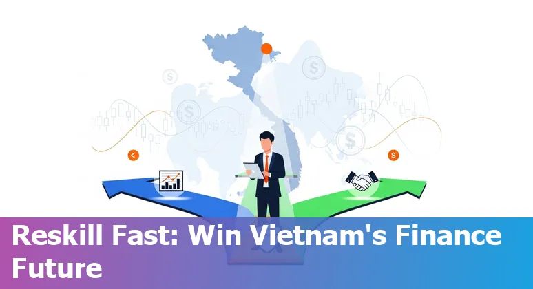 Finance professionals using AI tools in an office in Viet Nam