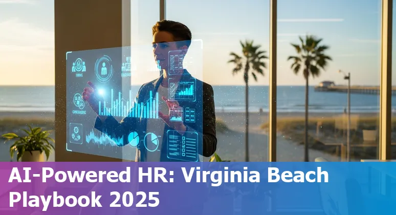 HR professional using AI tools in Virginia Beach, Virginia office — 2025 guide image