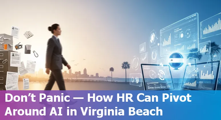 HR professional using AI tools in Virginia Beach, Virginia office — will AI replace HR jobs in Virginia Beach, Virginia?
