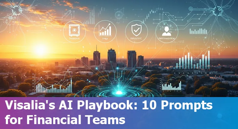 Visalia financial services team using AI prompts for treasury, fraud detection, and KYC automation